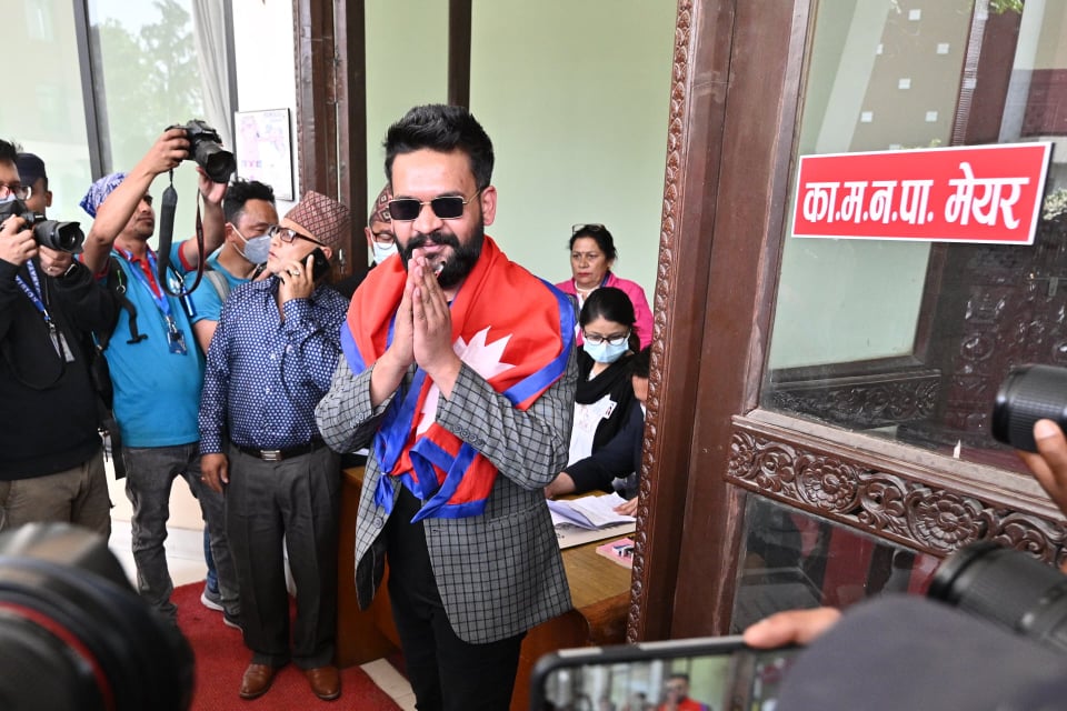 काठमाडौंको मेयरमा बालेन शाहले गरे उम्मेदवारी दर्ता 